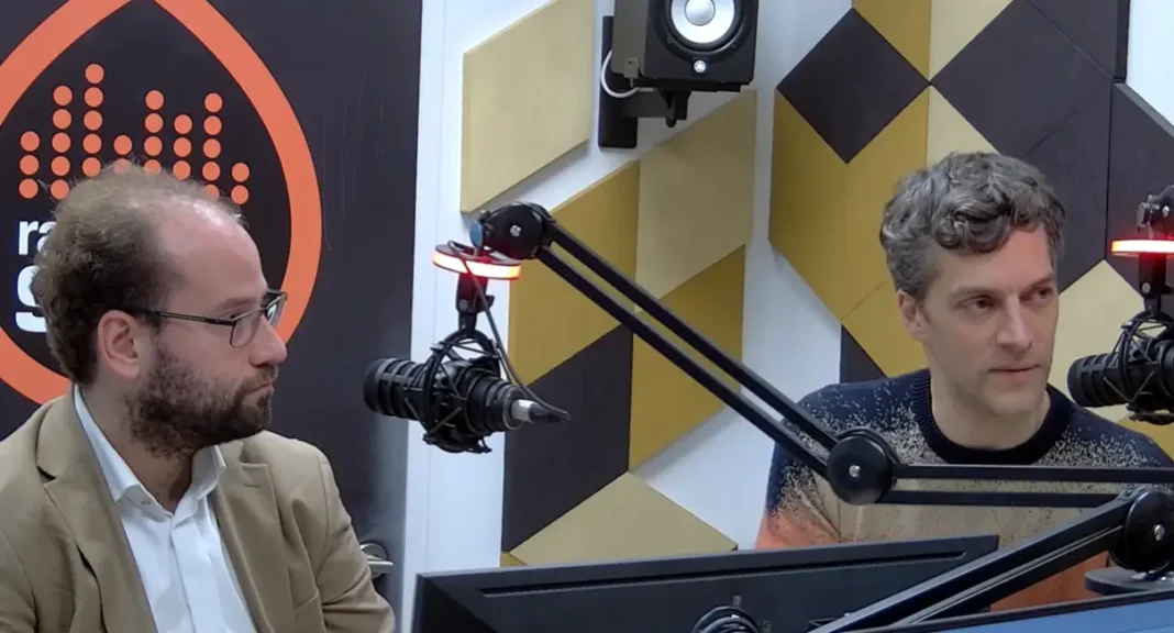 Török Levente és Dubóczky Gergely a radiocafé stúdiójában