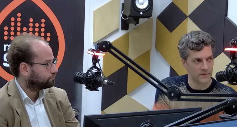Török Levente és Dubóczky Gergely a radiocafé stúdiójában