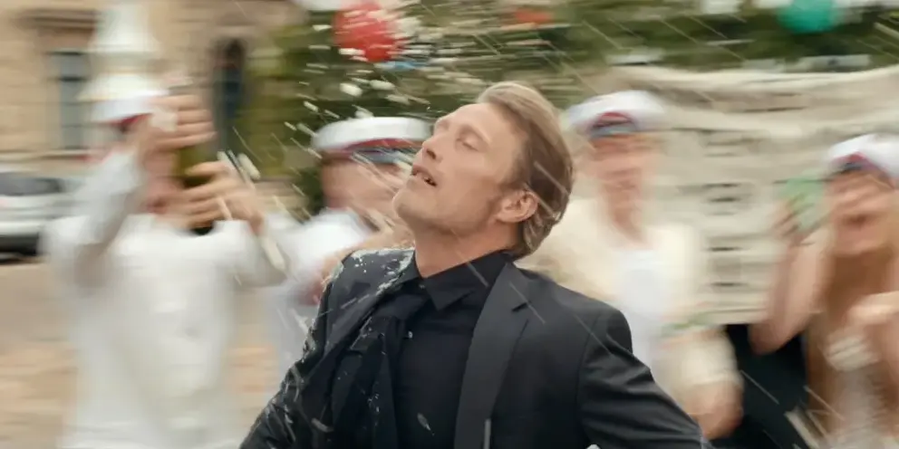 Mads Mikkelsen a Még egy kört mindenkinek című filmben. Forrás: Zentropa Entertaimnents / Vertigo Media.