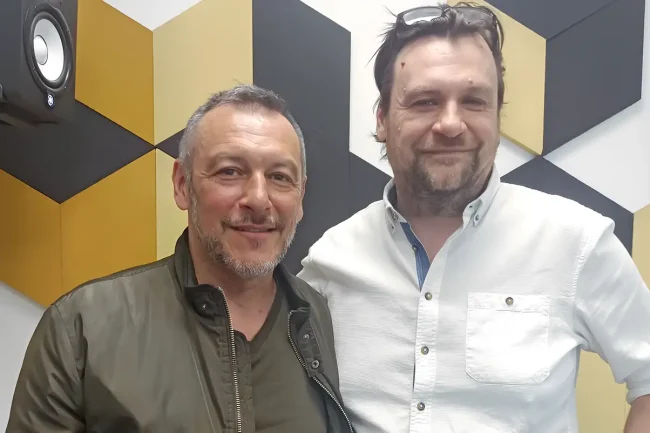 Czutor Zoltán és Szatmári Róbert a radiocafé stúdiójában