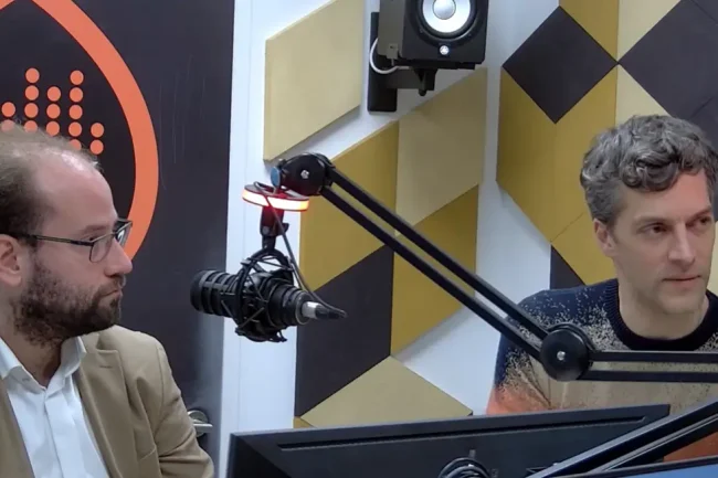 Török Levente és Dubóczky Gergely a radiocafé stúdiójában
