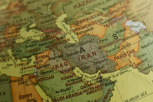 Irán térképe